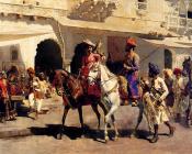 Leaving for the Hunt at Gwalior - 埃德温·罗德·威克斯